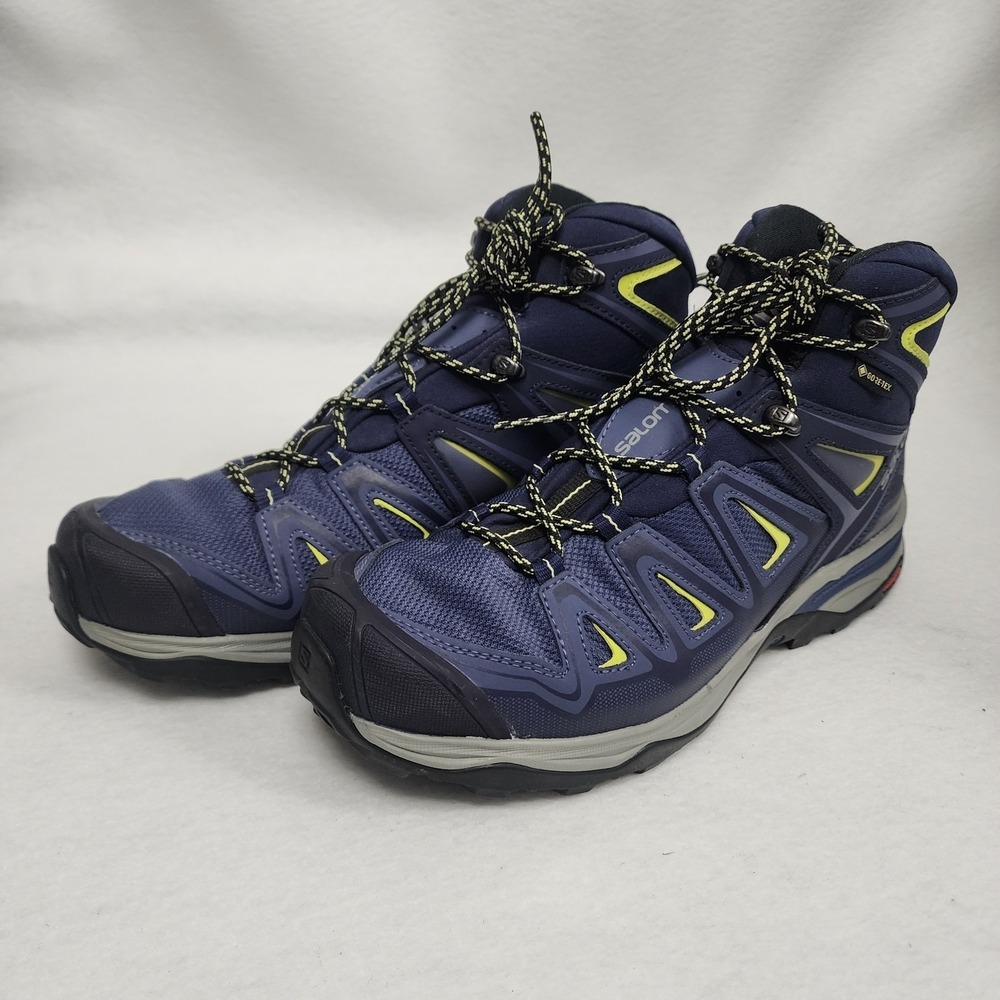 Salomon X Ultra 3 Wide Mid GTX 401296 Women's US 9.5 Blue Waterproof Hiking Boot